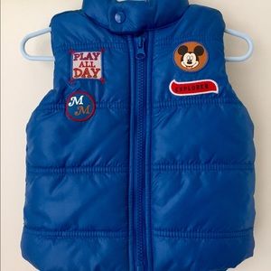 Disney baby sleeveless puffer jacket